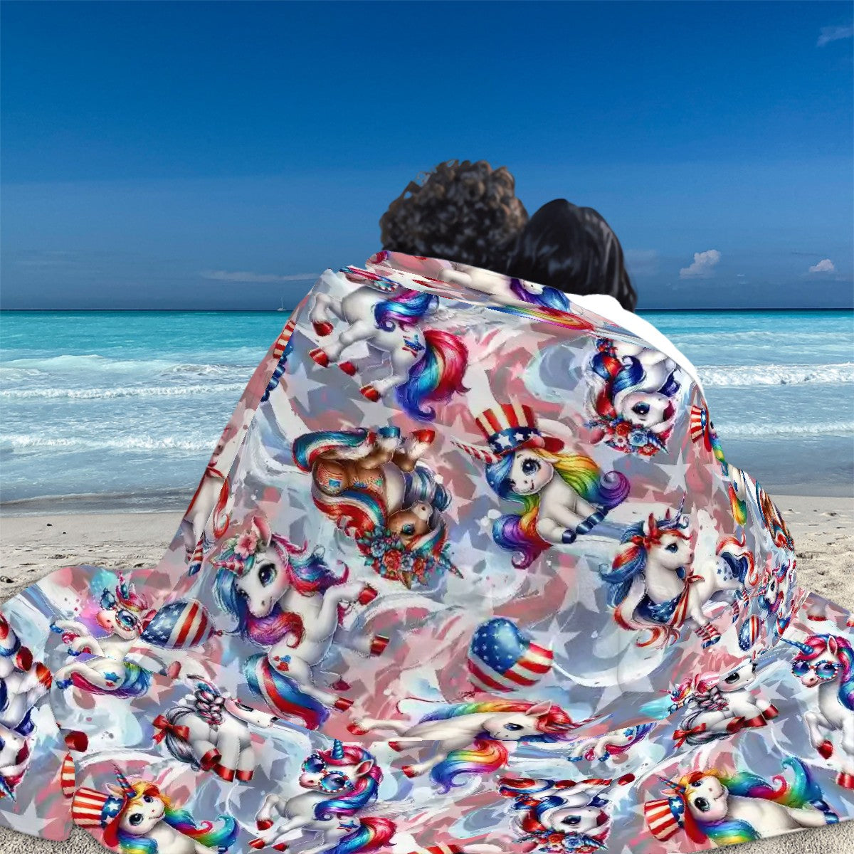 8 Patriotic Designs, Soft Flannel Blanket, Unicorn, Dogs, Cats, Eagles