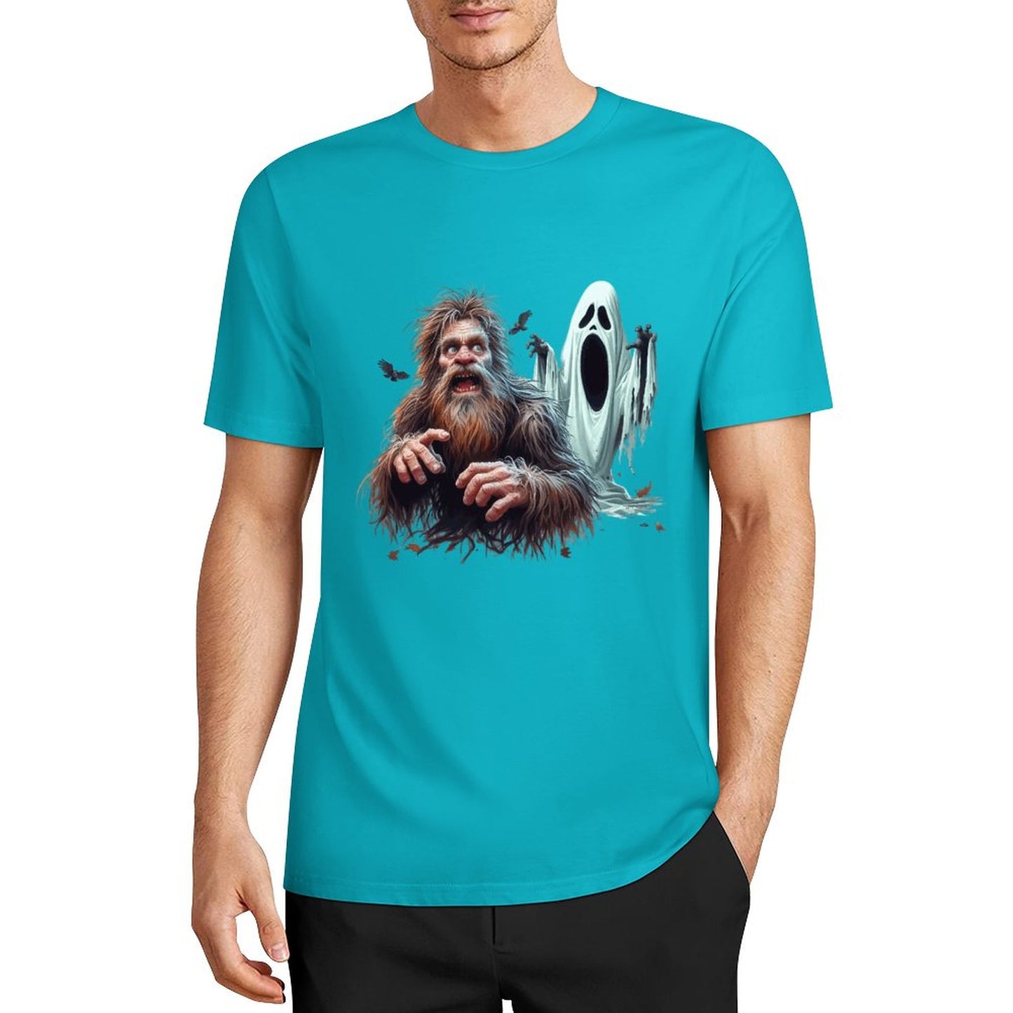 Bigfoot - Sasquatch Halloween Short Sleeve Cotton T-Shirt