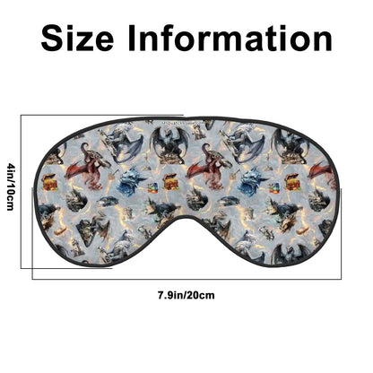 Dragon / Medieval, Sleep Mask with Adjustable Buckle