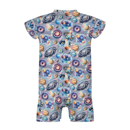 16 Misc Designs, Faux Cotton Short Sleeve Baby Bodysuit Romper