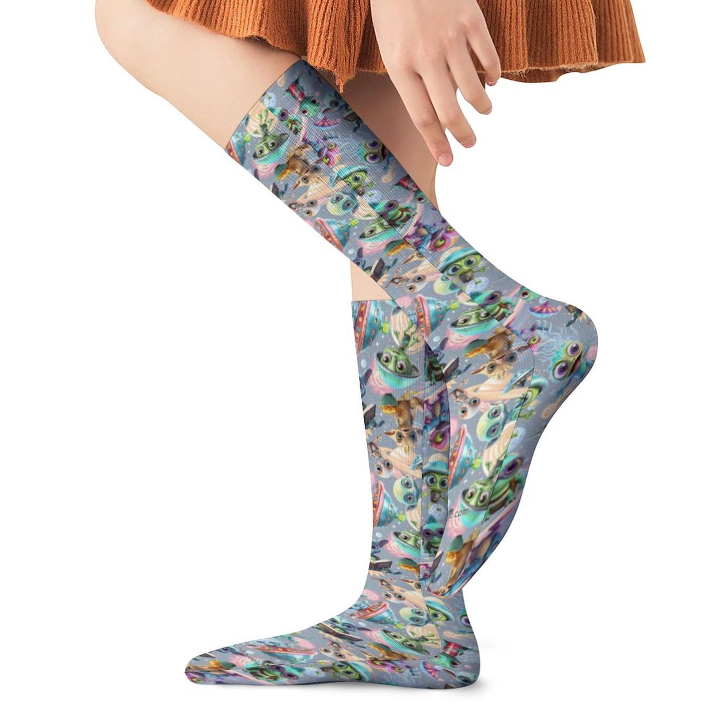 10 Animal Designs, 15.5 Inch Tube Socks