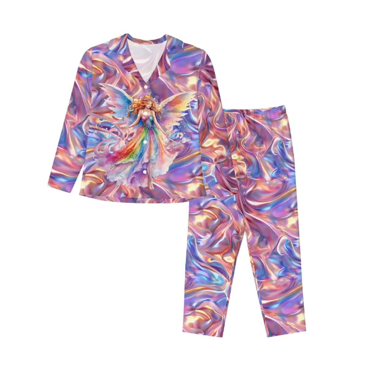 Fairy & Unicorn Themed Women’s Long Sleeved Pajama Set