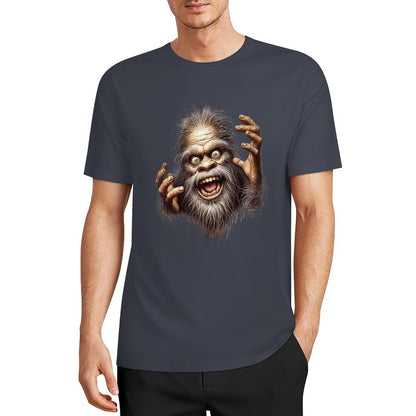 Bigfoot - Sasquatch Crazy Hands Short Sleeve Cotton T-Shirt