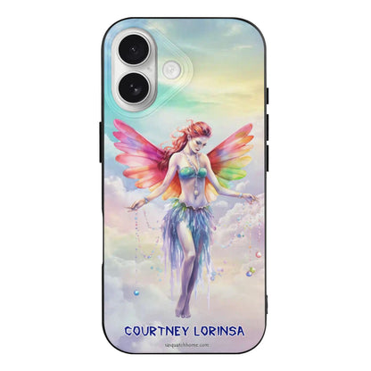 Fairy Themed, iPhone 17 TPU Black Phone Case, Personalize!