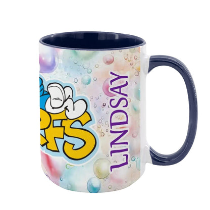 Smurfs Large 15 Ounce Colorful Mugs – Made In USA