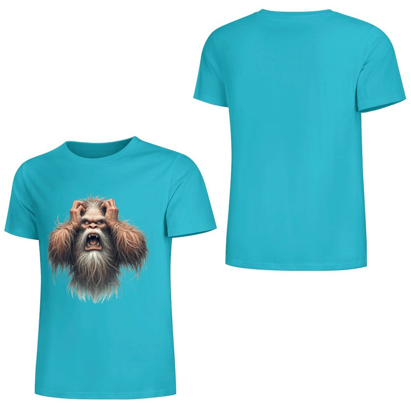 Bigfoot - Sasquatch Frustrated Short Sleeve Cotton T-Shirt