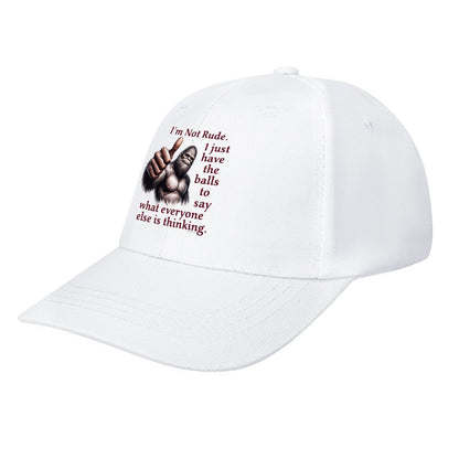 Bigfoot / Sasquatch “I'm not rude..", Baseball Cap – 8 Colors