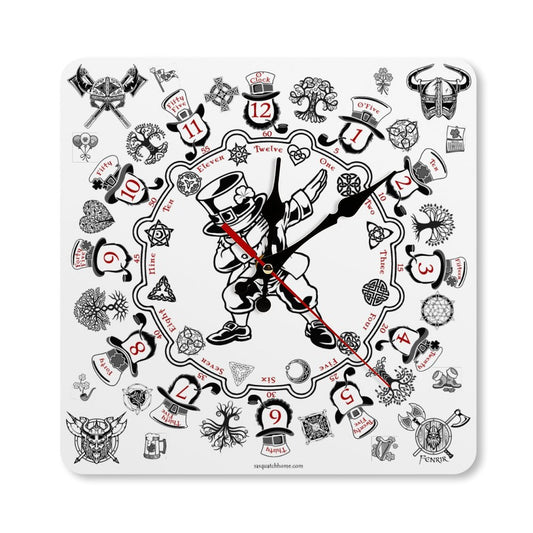 Leprechaun Dab, Square Wall Clock