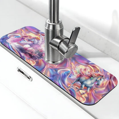 Unicorn Themed, Faucet Mat
