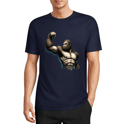 Bigfoot - Sasquatch Muscle Short Sleeve Cotton T-Shirt