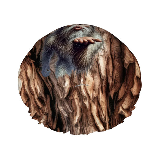 Bigfoot / Sasquatch Blowing Kiss, Reusable Shower Cap