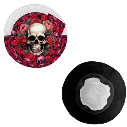 Skulls and Roses, Adult Bucket Hat