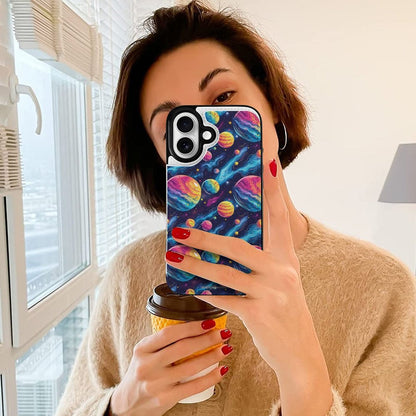 12 Galaxy Outer Space Designs, iPhone 16 Faux Leather Wallet Case