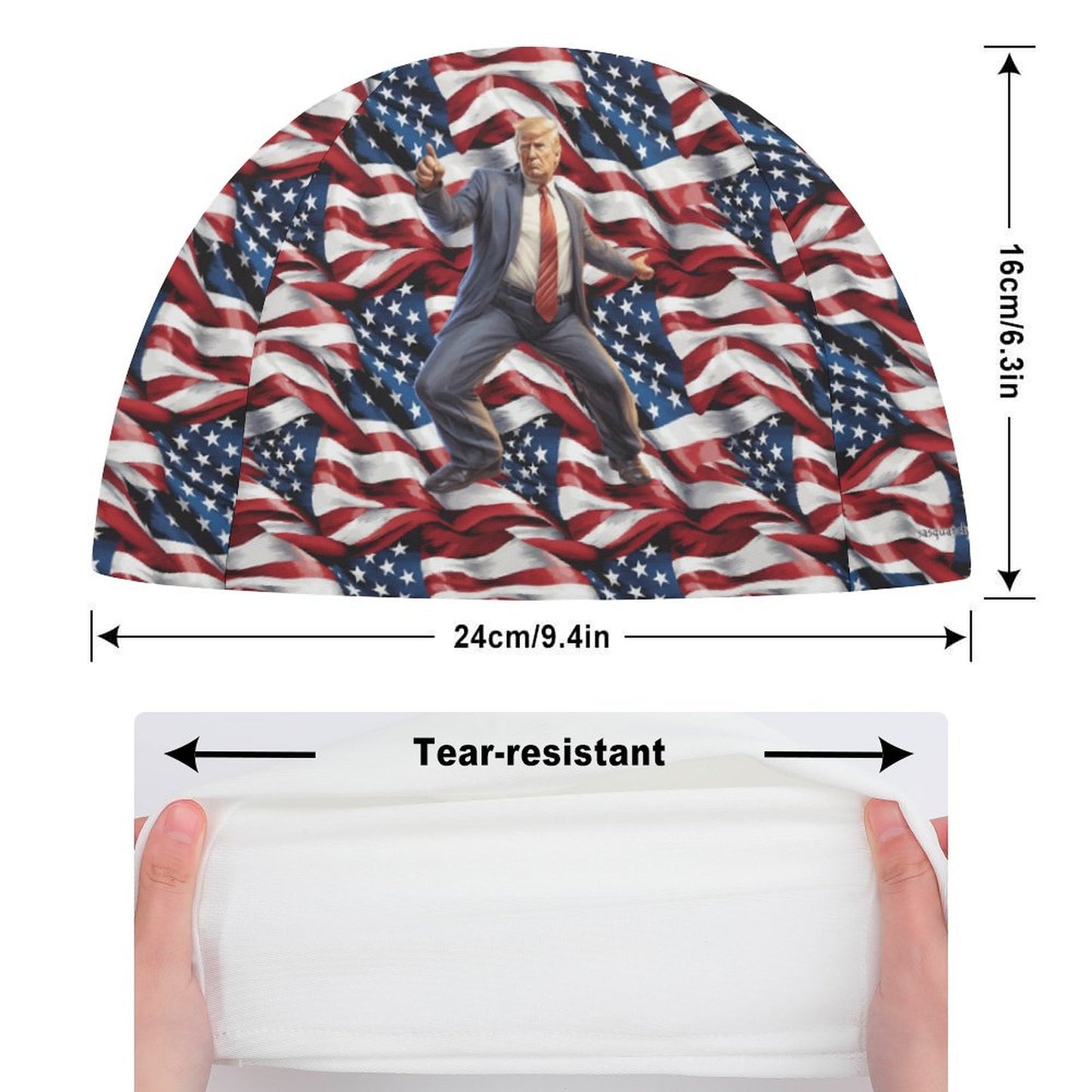 Donald Trump Dance, Adult Swimming Cap