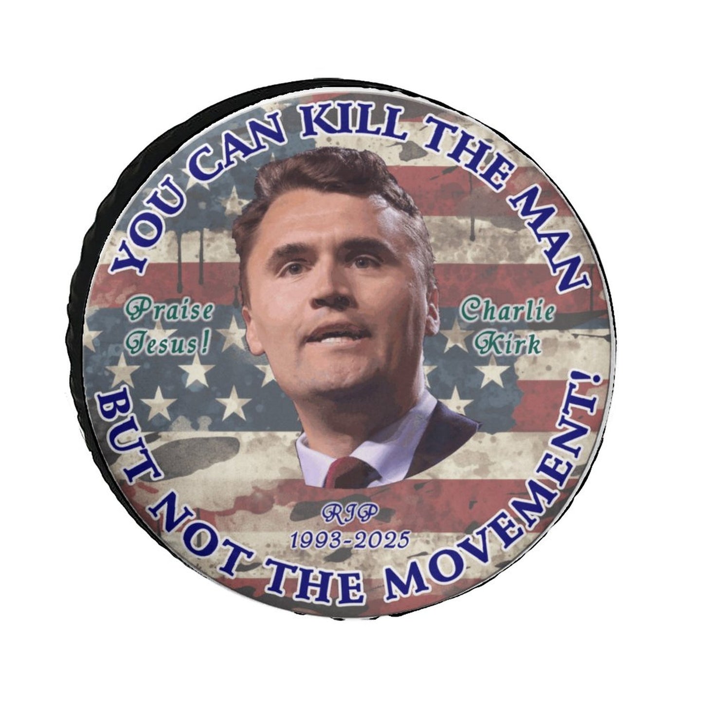Charlie Kirk Memorial, Oxford Cloth Tire Cover