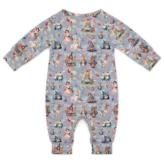 16 Misc Designs, Long Sleeve Baby / Toddler Romper, Faux Cotton