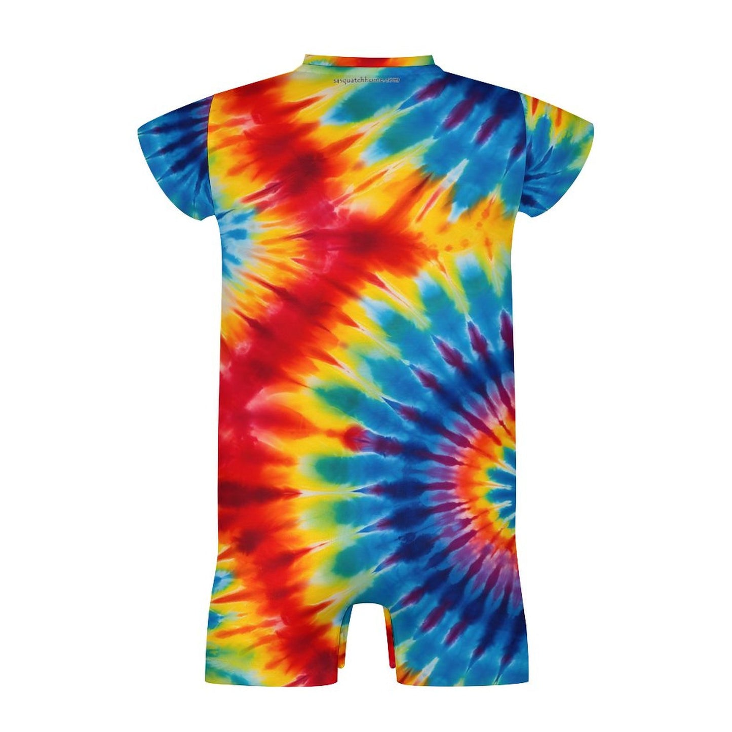 15 Tie Dye Designs, Faux Cotton Short Sleeve Baby Bodysuit Romper