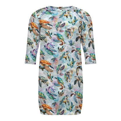 10 Animal Designs, Baby Long Sleeve Faux Cotton Sleeper Gown