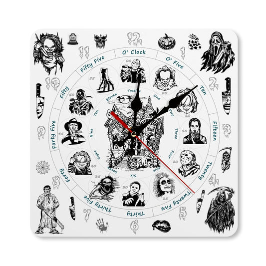 Halloween Square Wall Clock