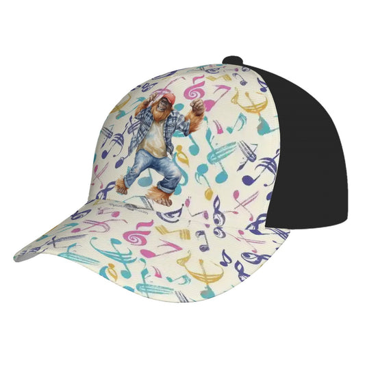 Bigfoot, Sasquatch, Dancing, Baseball Cap, Polyester Twill