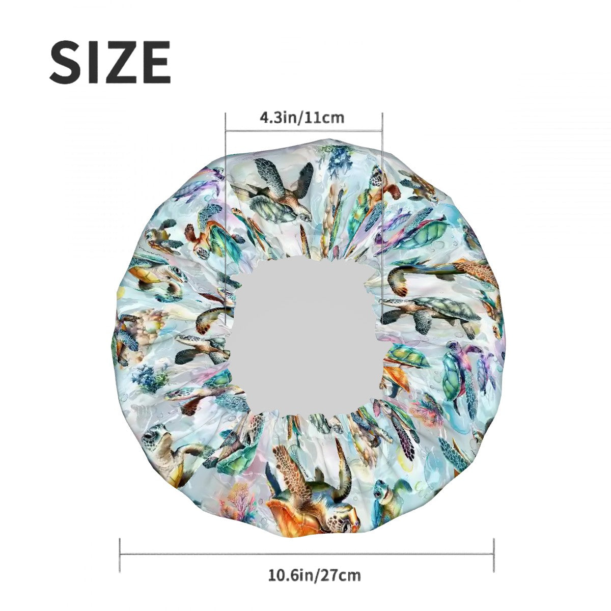 10 Animal Designs, Reusable Shower Cap