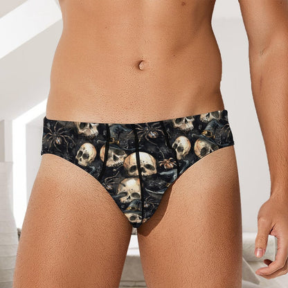 Halloween Skulls, Men’s Silk Briefs Underwear