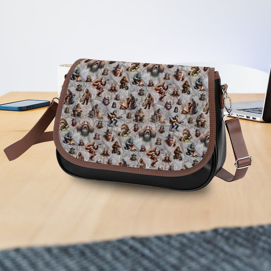 20 Bigfoot / Sasquatch Designs, Leather Shoulder Bag / Purse