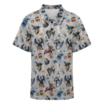 10 Misc Designs, Kids Button Down Polo Shirt