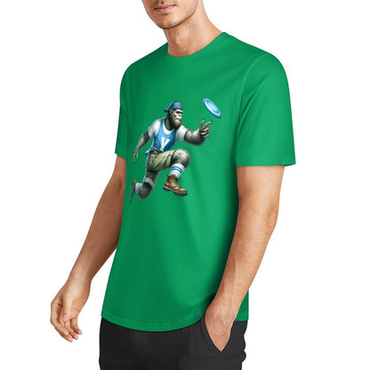 DTF 160gsm Cotton Men's Short Sleeve T-shirt (Front Printing)