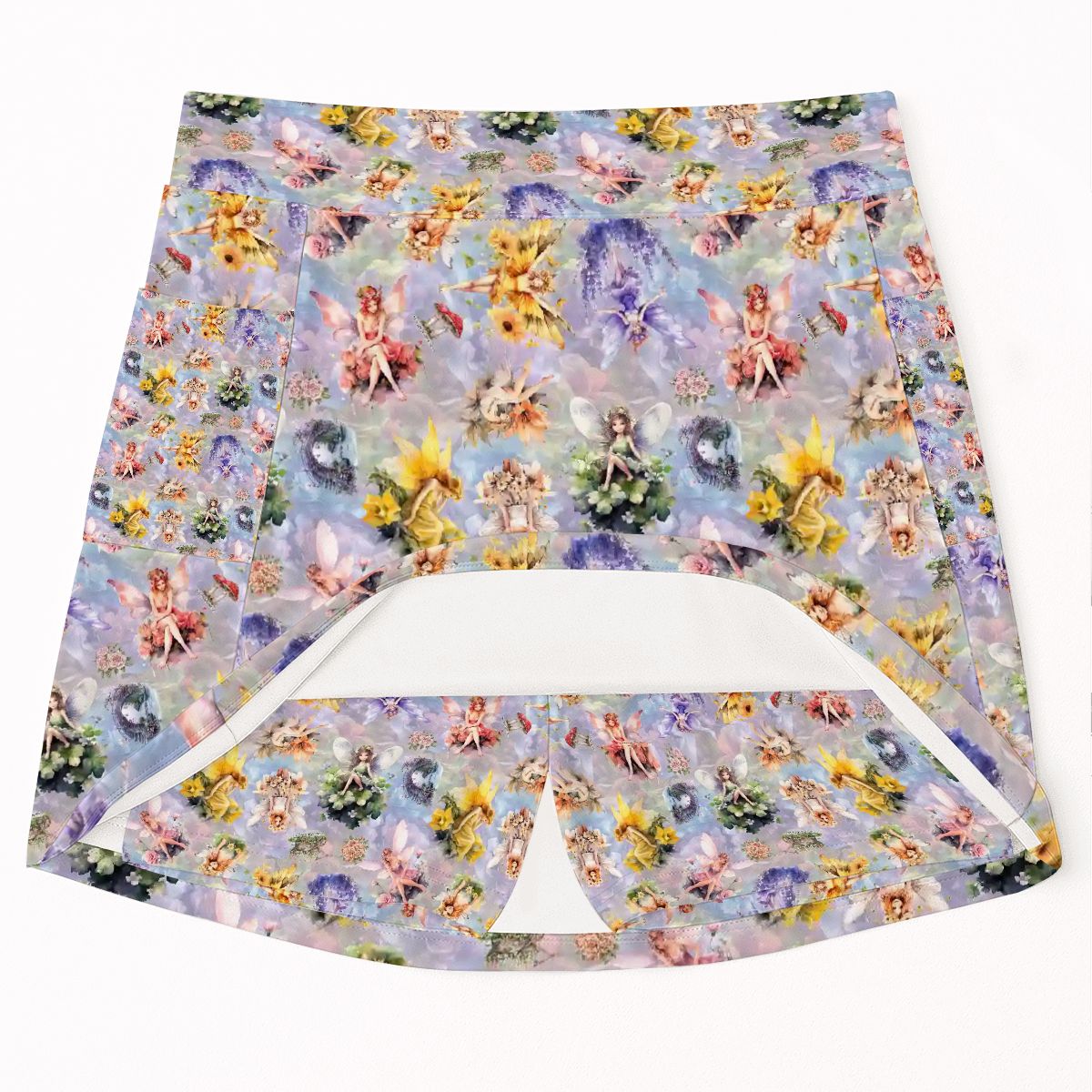 6 Fairy Designs, Women’s Milk Silk Sports Skorts with Pockets
