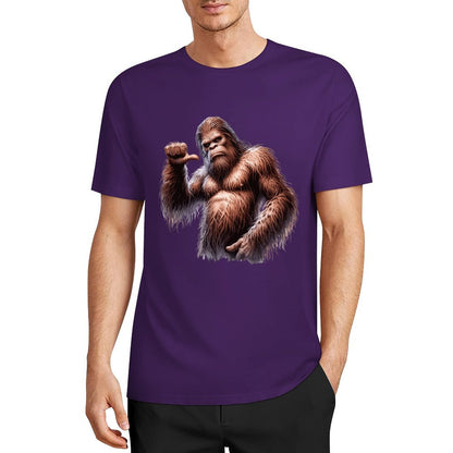 Bigfoot - Sasquatch Pointing at self Short Sleeve Cotton T-Shirt