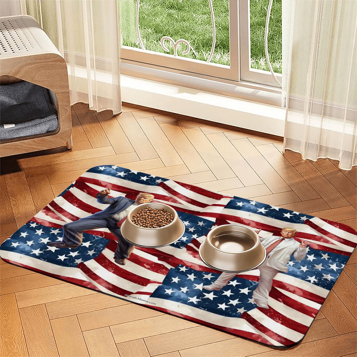 Donald Trump Dance, Waterproof Pet Food Mat