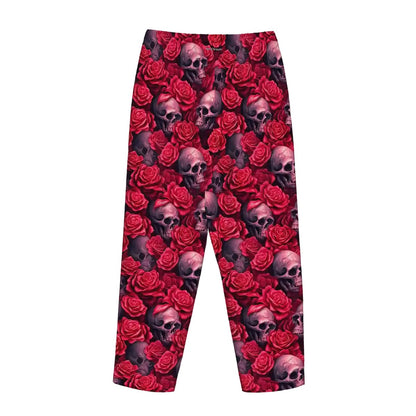 Bigfoot Skull Design, Women’s Pajama Pants with Pockets