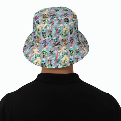 6 Alien Designs, Adult Bucket Hat