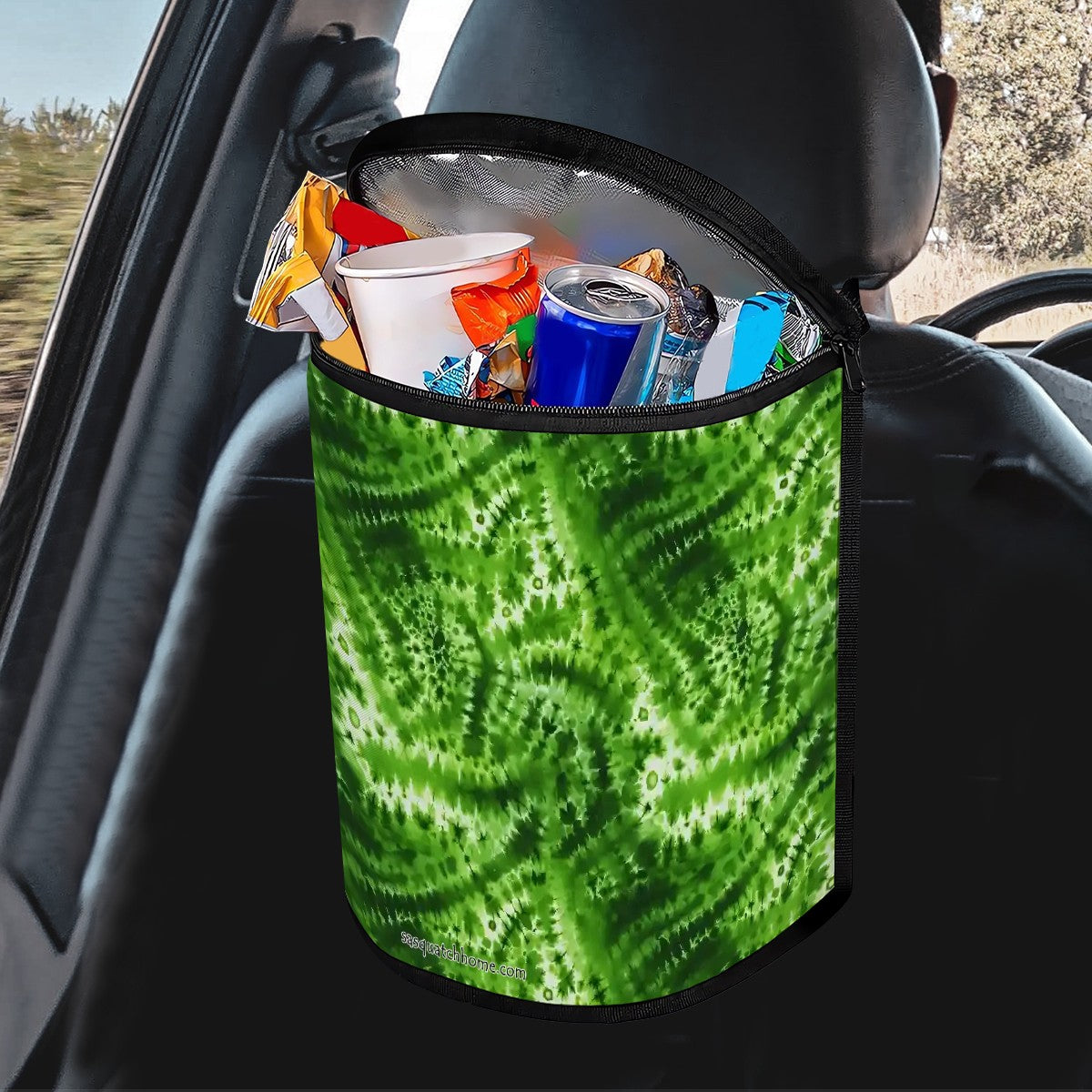 19 Tie Dye Designs, Bucket-Shaped Car Trash Bag