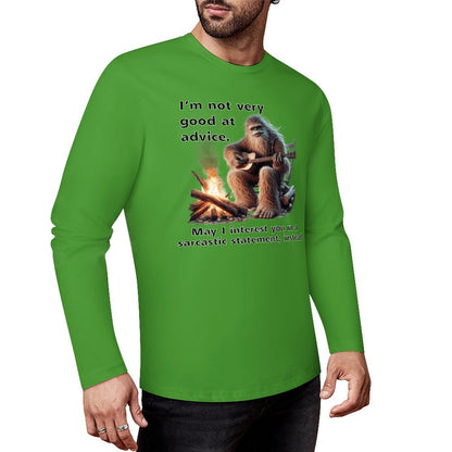 Bigfoot - Sasquatch "I'm not very good..",  Cotton Unisex Long Sleeve T-shirt