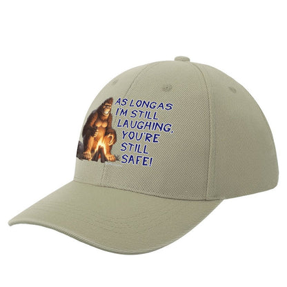 “Sarcastic Sasquatch” Series Polyester Baseball Caps – “As long as I’m laughing…”