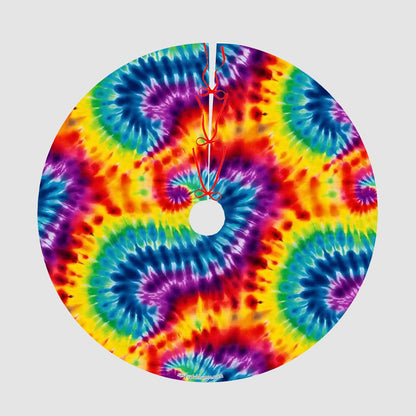 19 Tie Dye Designs, Plush Christmas Tree Skirt – 3 Sizes