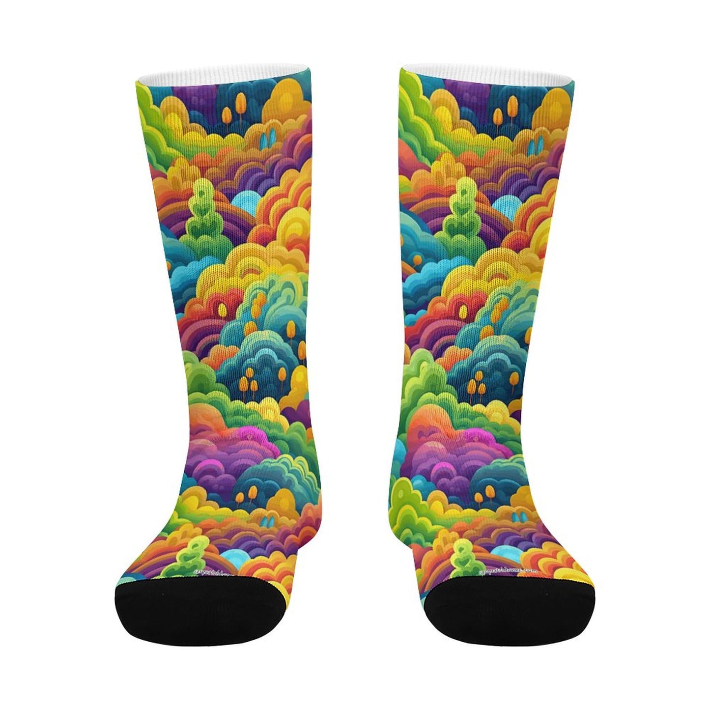Funky Rainbow Design, Children’s Polyester Socks