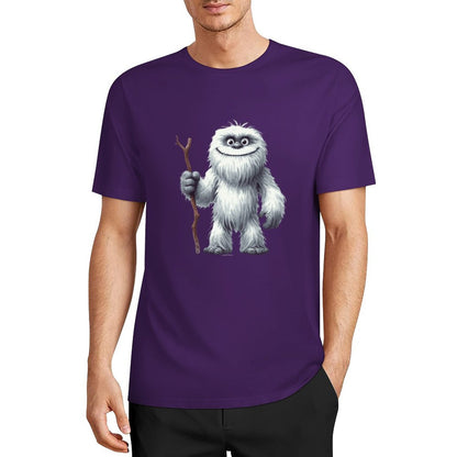 Bigfoot - Sasquatch Yeti Stick Short Sleeve Cotton T-Shirt