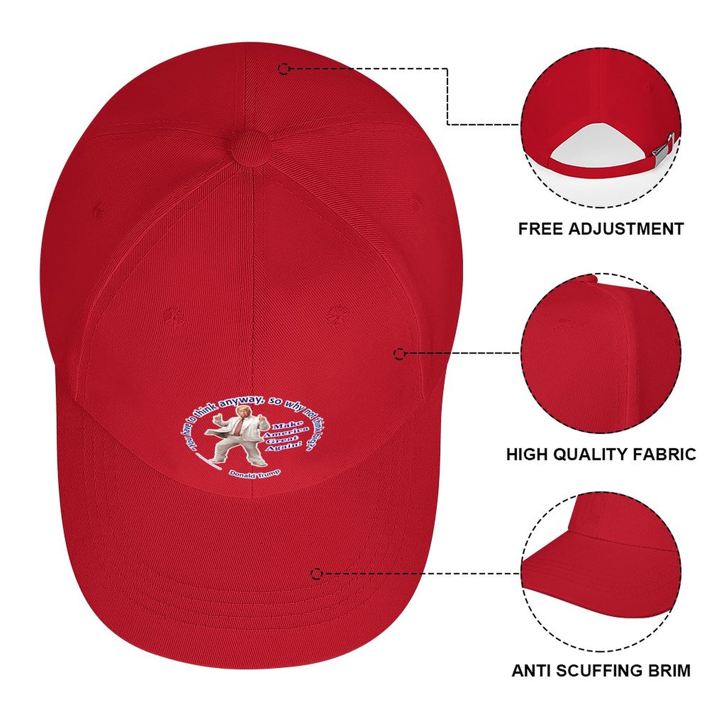 Donald Trump "You've got to think..", Baseball Cap – 8 Colors
