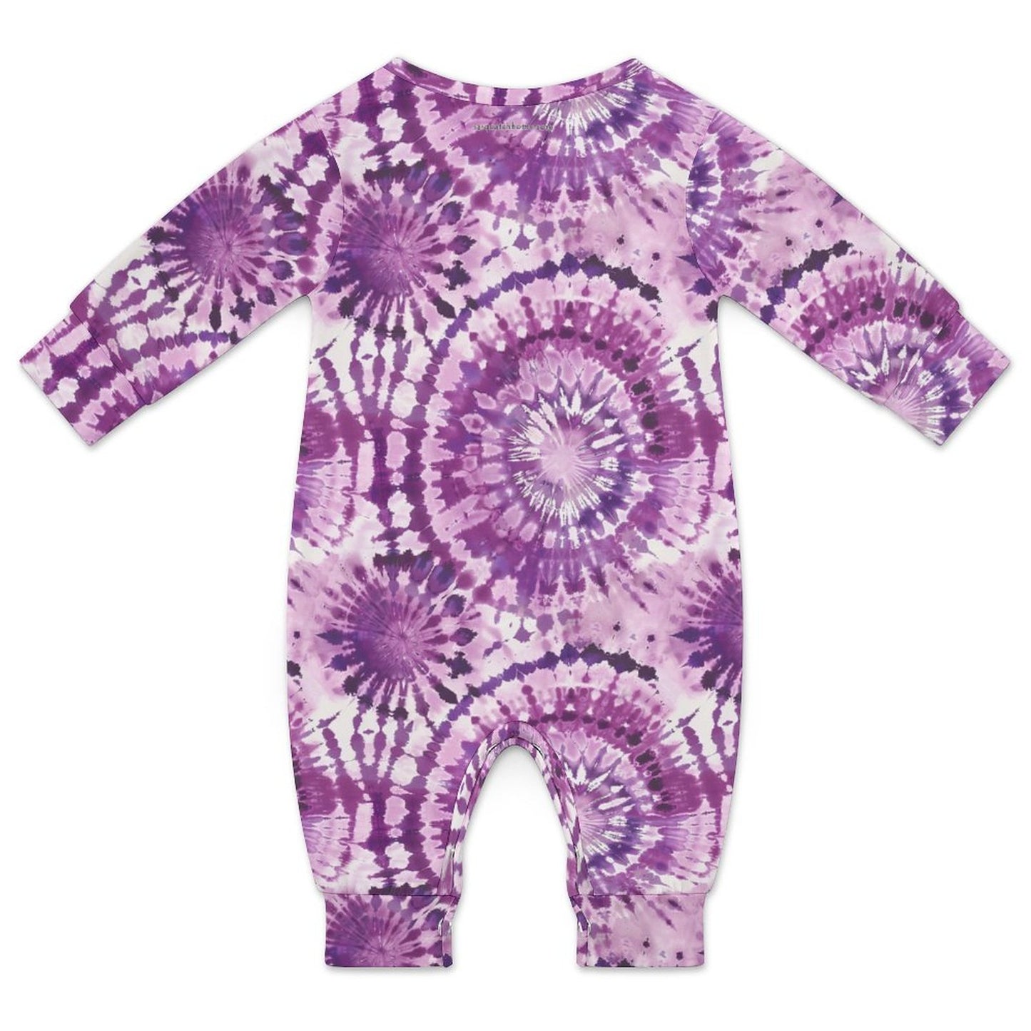 15 Tie Dye Designs, Long Sleeve Baby / Toddler Romper, Faux Cotton