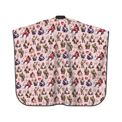 Adult Hair Cutting Cape - 19 Bigfoot / Sasquatch Designs - Valentine, St Patrick, Christmas, cowboy