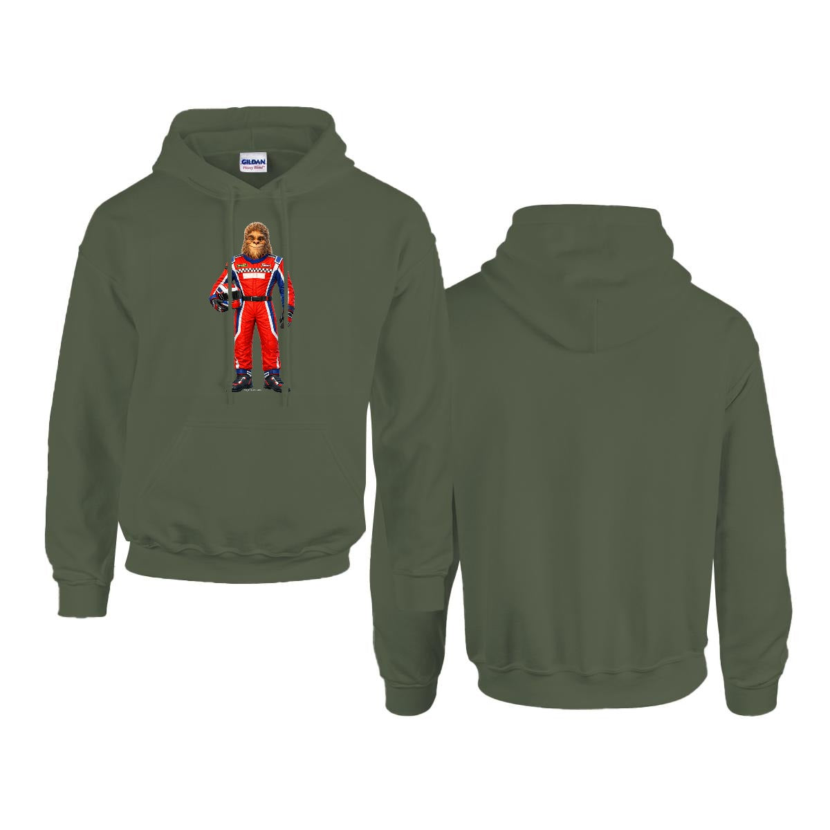 Sasquatch, Bigfoot Design, Gildan 18500 Poly-Cotton Hoodie