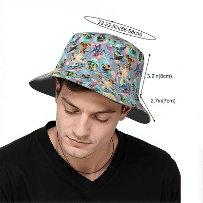 6 Alien Designs, Adult Bucket Hat