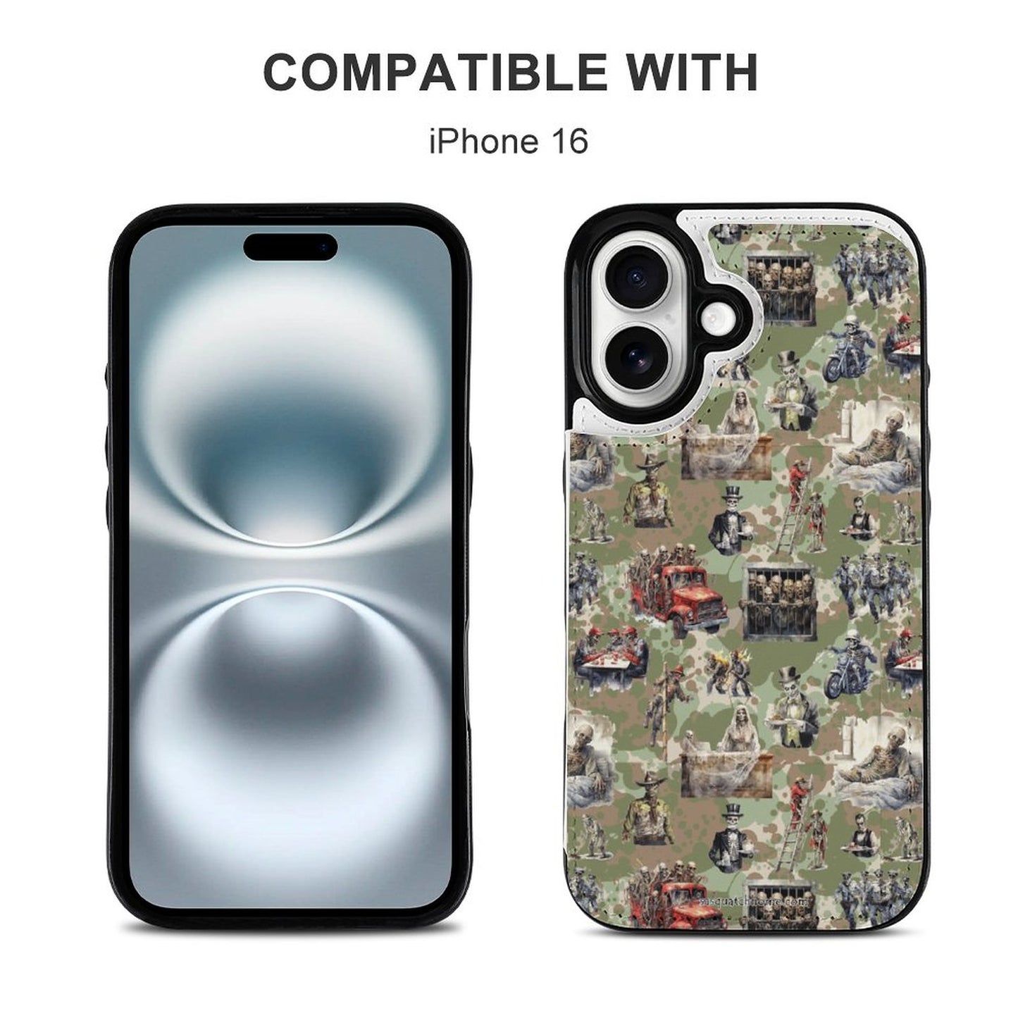 20 Misc Designs, iPhone 16 Faux Leather Wallet Case