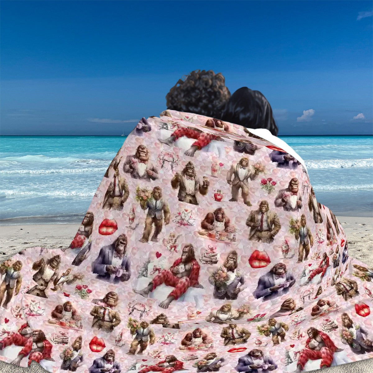 Sasquatch / Bigfoot 19 Designs - Soft Flannel Throw Blanket