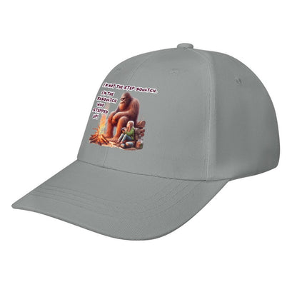 Bigfoot, Sasquatch “I'm not the step Squatch..", Baseball Cap – 8 Colors