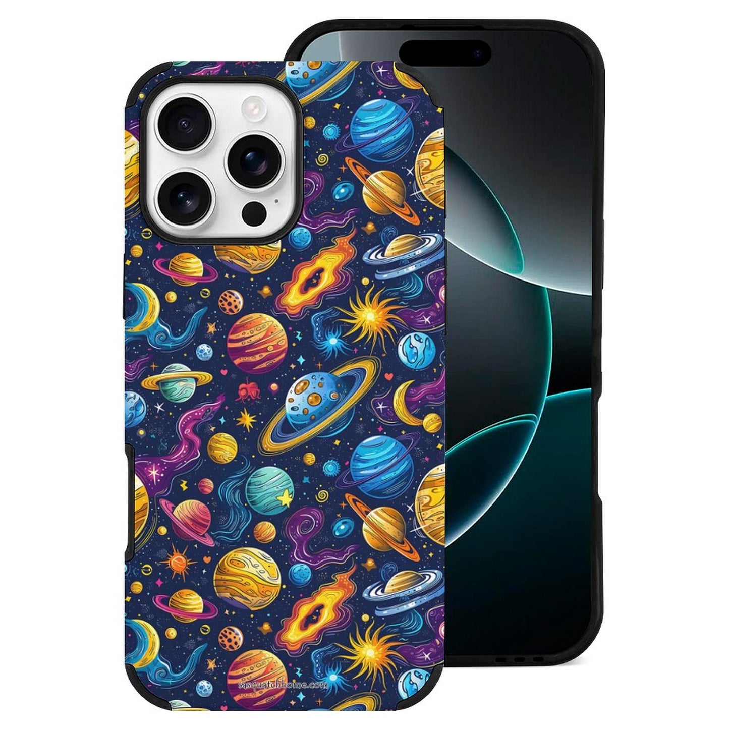 12 Galaxy Outer Space Designs, Microfiber iPhone 16 Cases