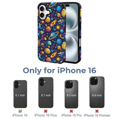 12 Galaxy Outer Space Designs, Microfiber iPhone 16 Cases